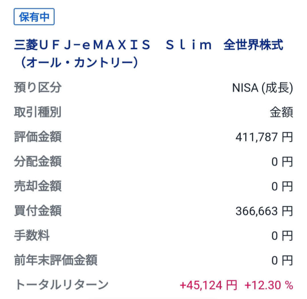 運用実績オルカン